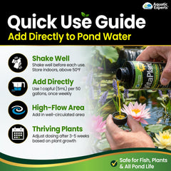 Aquatic Experts VitaPlant 500 mL bottle next to a ruler for size perspective