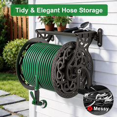 AQUAZILLA top storage tray holding nozzles and tools for organized gardening