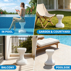 Aquenelle side profile at waterline demonstrating low-profile submerged seating