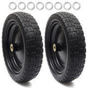 AR-PRO front view of 13 inch wheel showing full profile and steel rim for reliable support