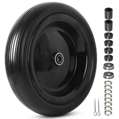 AR-PRO front view of 4.00-6 wheel showing full profile and durability