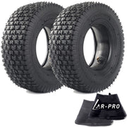 AR-PRO front view of 12x5.00-6 tire set showing full knobby tread for improved traction