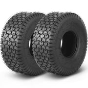 AR-PRO front view of 20x8.00-8 turf tire showing shape and tread, improves mower stability