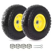 AR-PRO front view of two assembled 10-inch wheels showing durable design