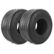 AR-PRO front view of two tires showing size and turf-saver tread benefit