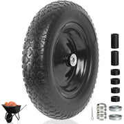 AR-PRO front view of wheelset showing hub and tread for easy replacement