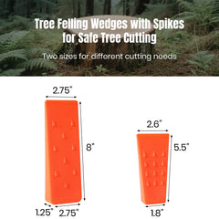 AR-PRO close-up of wedge spikes gripping wood, showing secure bite for stability