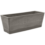 Arcadia PSW Pot front view showing cement color and clean lines for curb appeal