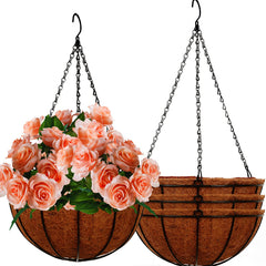 ArtFamy front view hanging basket showing neat shape and curb appeal