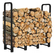 Artibear front view firewood rack showing stable storage benefit