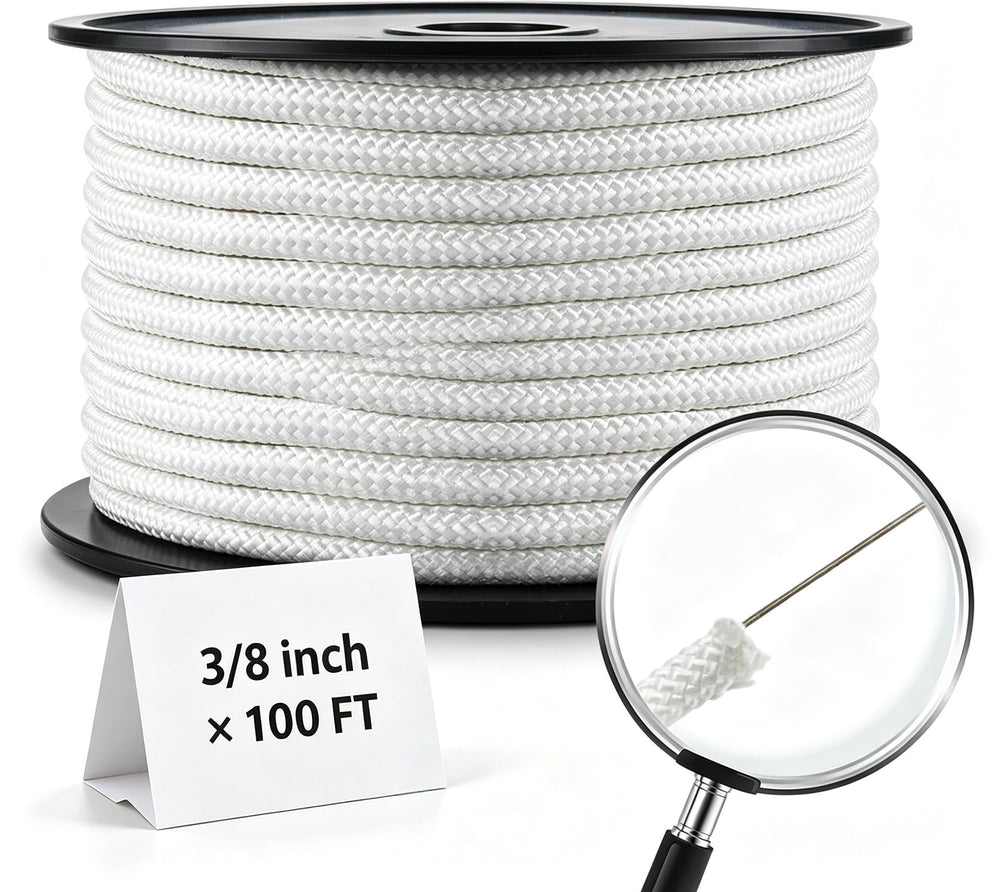 Artilife spooled flagpole rope showing organized spool for tangle-free installation