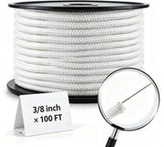 Artilife spooled flagpole rope showing organized spool for tangle-free installation