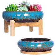 ARTKETTY front view of both ceramic pots showcasing modern styling and versatility