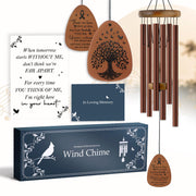 ARUN copper wind chimes front view showing elegant memorial design and peaceful presence