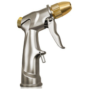 Arxive nozzle front view showing sturdy metal body and controls for durability