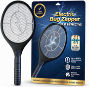 ASISNAI front view of black 18-inch racket showing overall design and reach benefit