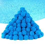Askyli front packaging showing 3.1 lbs blue filter balls and product name for easy identification