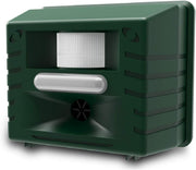 ASPECTEK front view showing unit protecting yard with ultrasonic deterrent