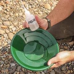 ASR Outdoor magnifying tweezers close-up with loupe for easy inspection