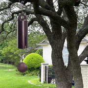 ASTARIN front view of wind chime showing deep tones benefit