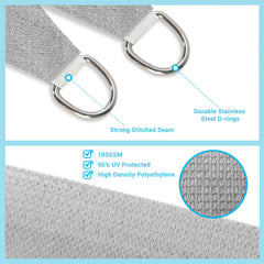AsterOutdoor stainless-steel D-ring detail demonstrating secure anchoring