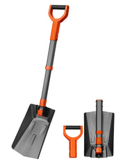 AstroAI front view showing compact folded shovel for easy storage
