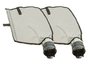 ATIE gray bag front view showing shape and fit, improving debris collection
