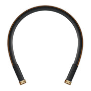 Atlantic front view of 3 ft black hose showing compact leader design and convenience