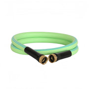Atlantic front view of green 5 ft leader hose showing connectors and color for easy identification