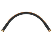 Atlantic front view of 2 ft black hose showing compact design and durability