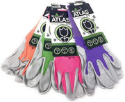 Atlas Glove front packaging showing 4-pack and assorted colors for convenience
