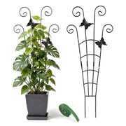 ATZLQON front view of two 30-inch trellises showing slim profile and symmetry benefit