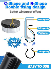 Aulock close-up of male and female clip interlock, demonstrates secure dual-action grip