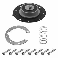 Aulpq front view of diaphragm kit showing parts for easy replacement