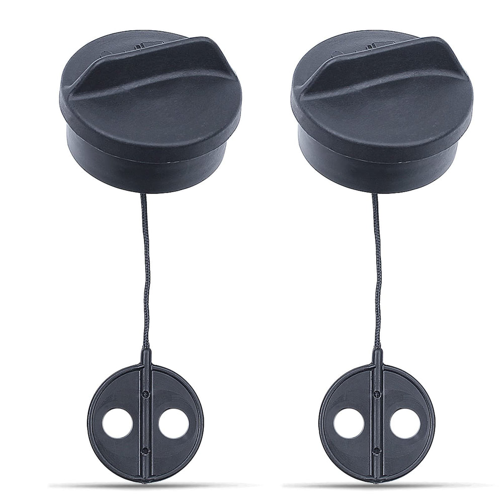 AUMEL fuel cap front view showing secure seal and easy grip benefit