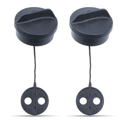 AUMEL fuel cap front view showing secure seal and easy grip benefit
