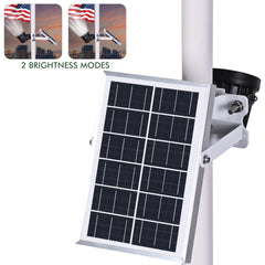 Aurolit close-up of 7W solar panel demonstrating efficient sunlight capture