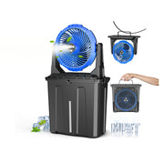 Ausic front view bucket fan showing portable design and cooling benefit