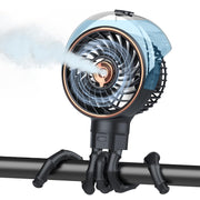 Ausic front view of fan showing compact design and easy clip-on convenience