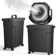 Ausic front view with bucket showing portability and cooling power