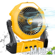 Ausic front view showing mist and cooling benefit