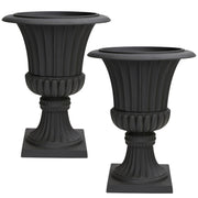 Austram urn front view showing elegant pedestal and visual impact