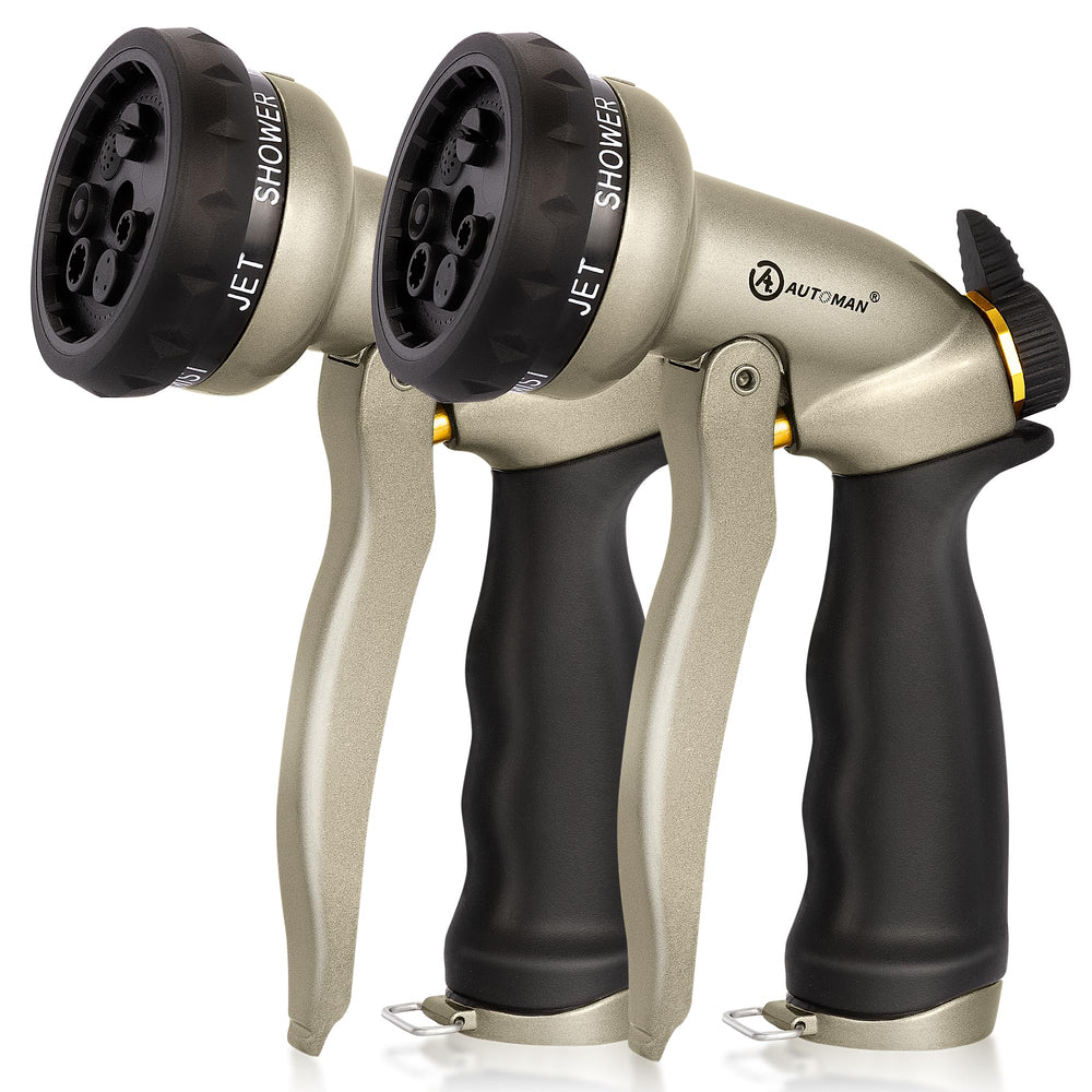 AUTOMAN front view metal nozzle showing durable construction and benefits