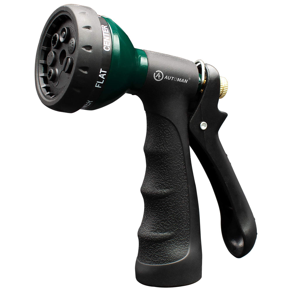 AUTOMAN metal nozzle front view showing robust build and easy grip