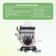 Autoparts carburetor top detail highlighting throttle and choke for easier tune-ups