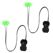AUTXQU front view of two green glowing eyes set and packaging showing ready-to-use lighting