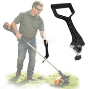 Axcoix handle front view showing compact ergonomic grip and improved control