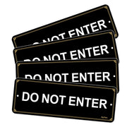 Ayifan front view of 4-pack signs showing clear wording and compact size