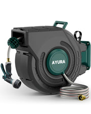 AYURA front view of reel showing compact, durable design and easy access
