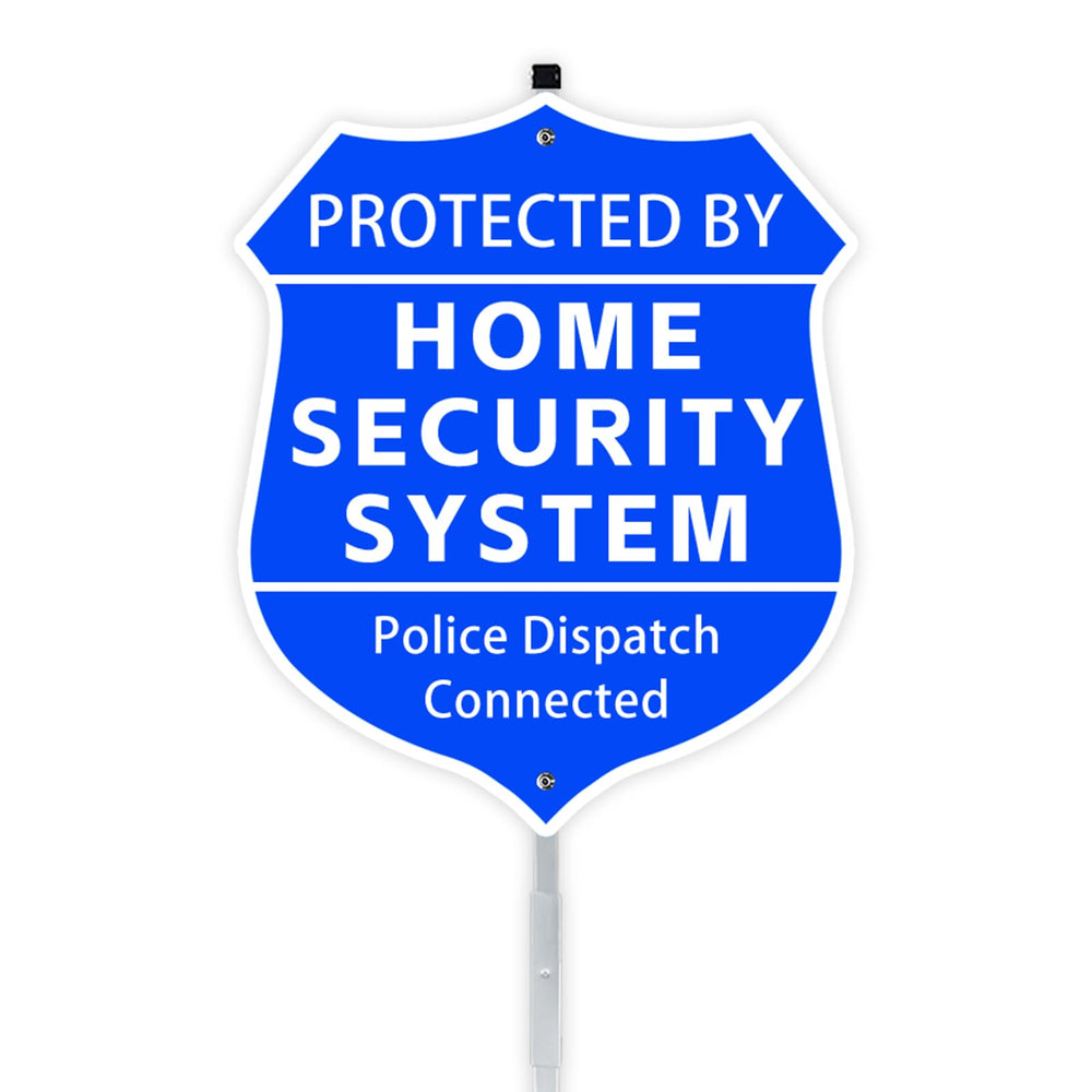 AzReference front view sign showing clear shield design and deterrent
